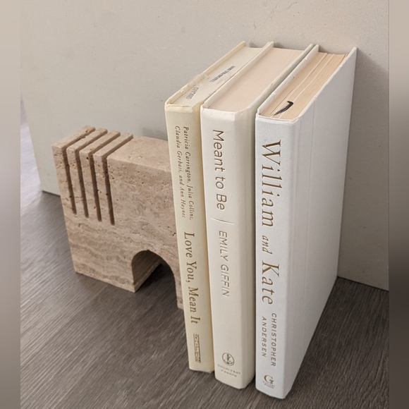 Minimalist Neutral Bookstack × 3 - Picture 2 of 3